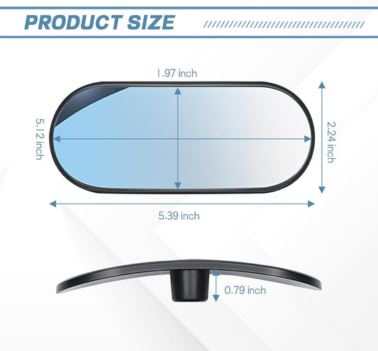 Wuyaoyao HD Baby Car Mirror Rear Facing, Stick-on 360° Adjustable Baby Rear View Mirror for Cars Windshield, Wide Angle Convex Safety Rearview Mirrors for Backseat, Car Accessories Interior (Stick-on)