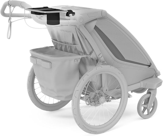 Thule Organizer - Handlebar Storage with a Zippered Pocket - Built-in Cup Holder - Compatible with Chariot & Urban Glide 3/4 Collections