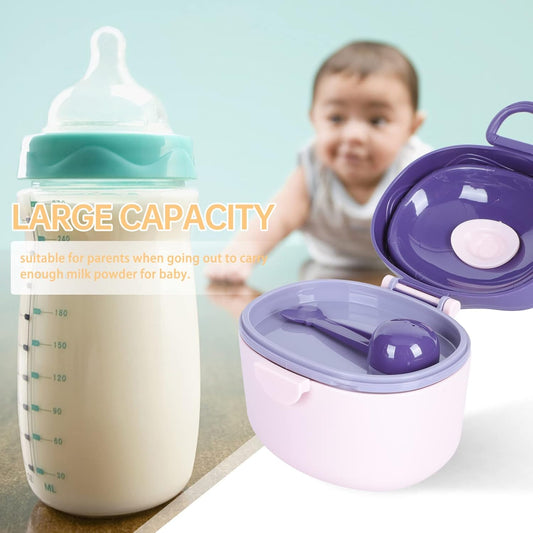 Portable Milk Powder Dispenser 1Pc Baby Formula Storage Box 11Oz Leak-Proof Food Container for Travel Outdoor Feeding