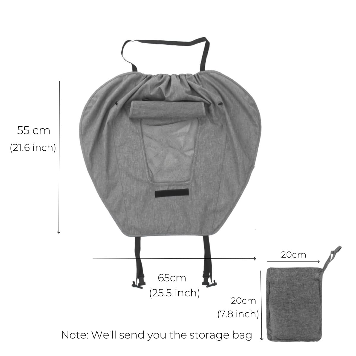 UPF 50+ Baby Stroller Sun Shade UV Sun Protection Extension Cover with See Through Waterproof Breathable Pushchair Blackout Rain Cover Shield Canopy for Pram Stroller Accessory Easy Install