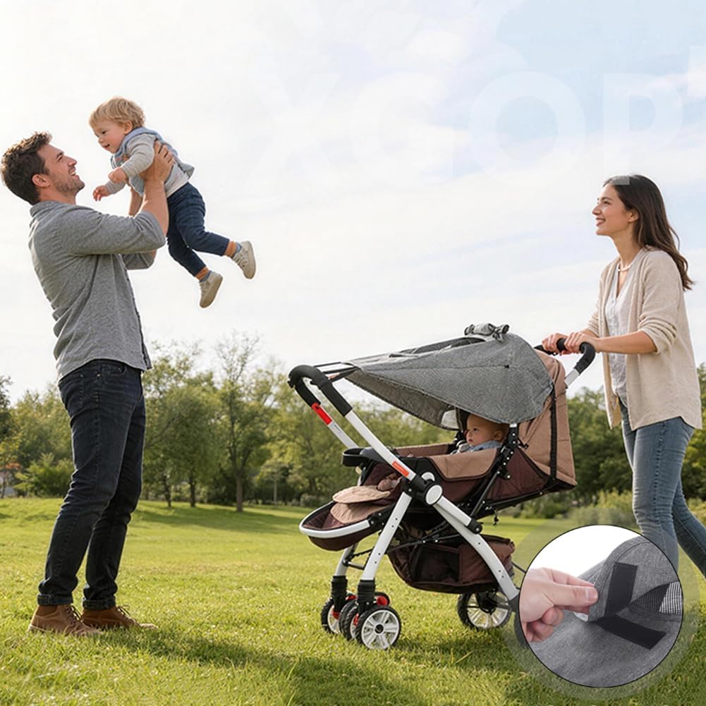 Baby Stroller Sun Shade Protector Universal Pushchair Blackout Cover