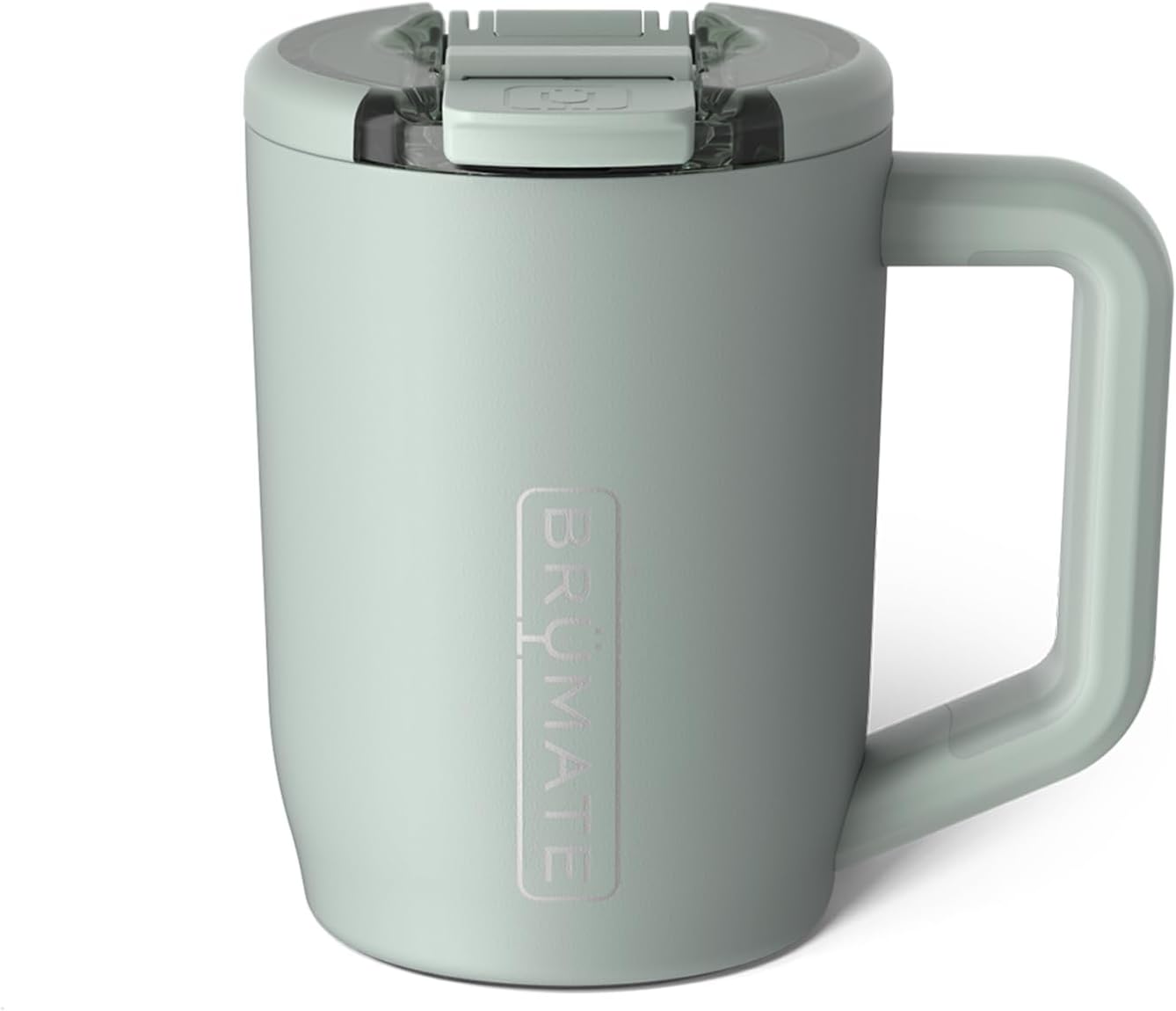 Müv - 15oz 100% Leak Proof Insulated Coffee Mug with Handle & Lid - Stainless Steel Coffee Travel Mug - Double Walled Coffee Cup (Glacier)