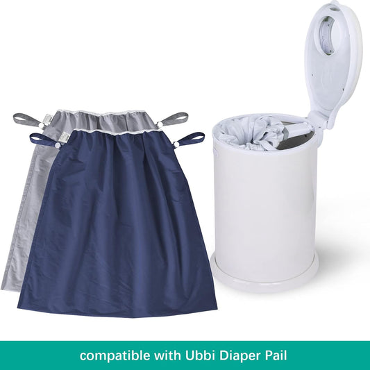 Biloban Reusable Diaper Pail Liner Bags 2 Pack for Ubbi Diaper Pail
