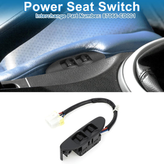Power Seat Switch No.87066-CD001 Car Adjust Recline Recliner Switch for Nissan 350Z 3.5L V6 at CONVERTIBLE BASE 2004-2006
