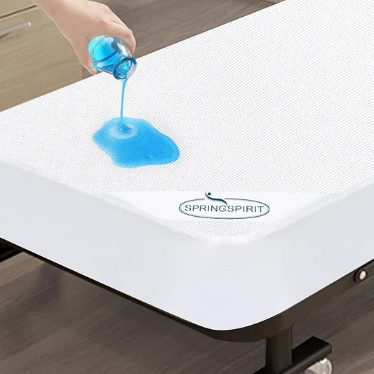 RV Bunk/Daybed/Cot Mattress Protector Cover 75x33 inch for Narrow Twin Camper Bed, 100% Waterproof & Absorbent and Noiseless Mattress Pad Protector, Machine Washable