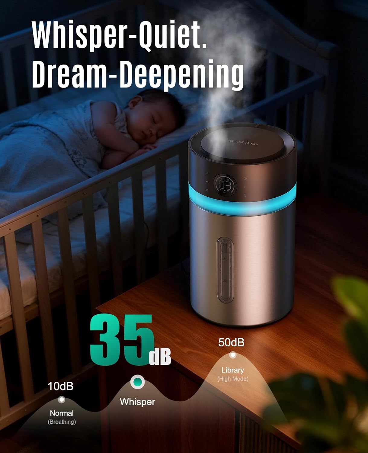Stainless Steel Humidifier, Easy to Clean Humidifier, Dishwasher Safe Humidifiers