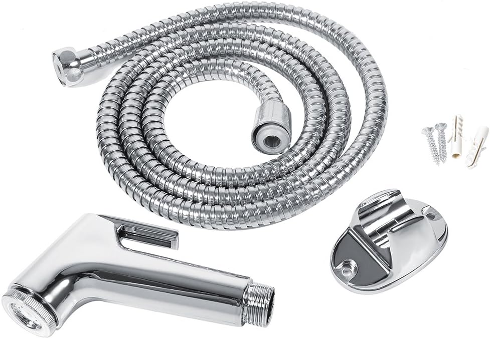 ZPSHYD Handheld Toilet Bidet Sprayer with Stainless Steel Bidet Hose and Wall Bracket ABS Spray Faucet Kit for Feminine Wash Baby Diaper Wash Muslim Showe