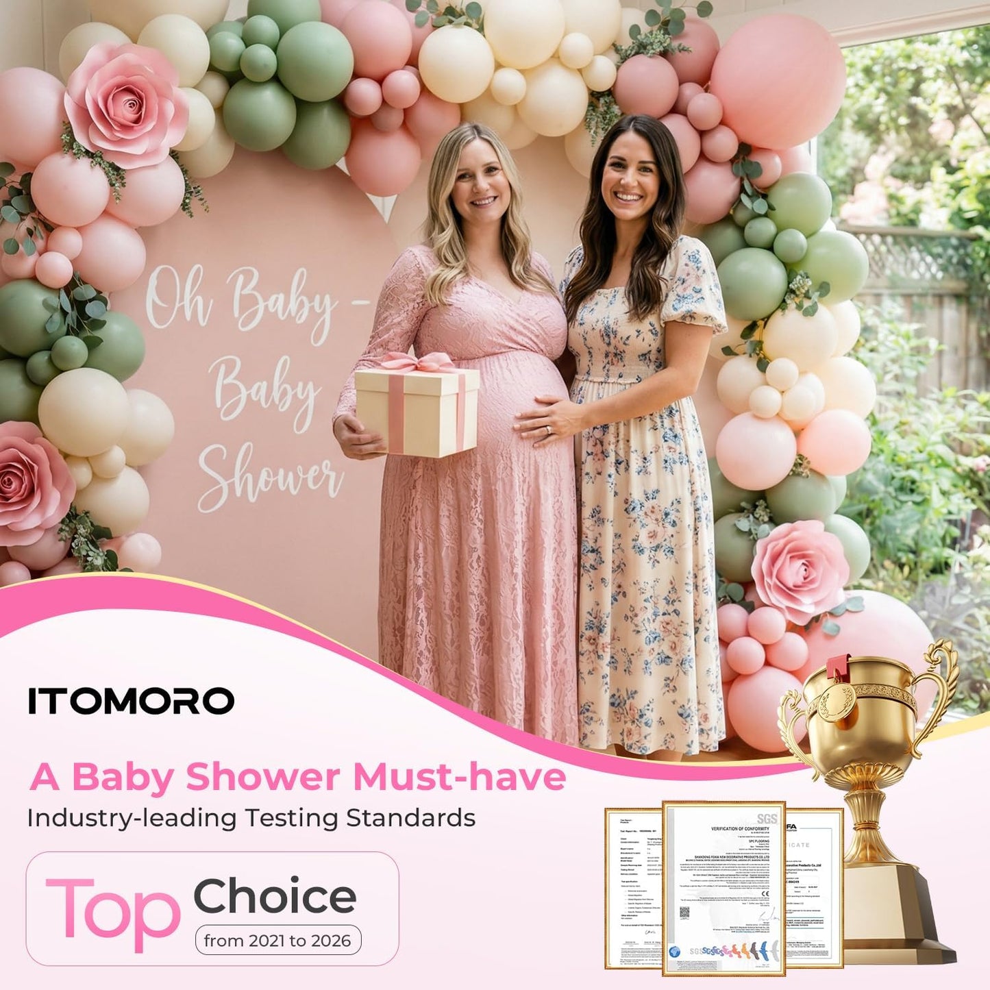 Itomoro Baby Car Camera, Easily Install Baby Car Mirror 1080P Clear Car Baby Camera for Rear Facing Seat Backseat 4.3 inch Display