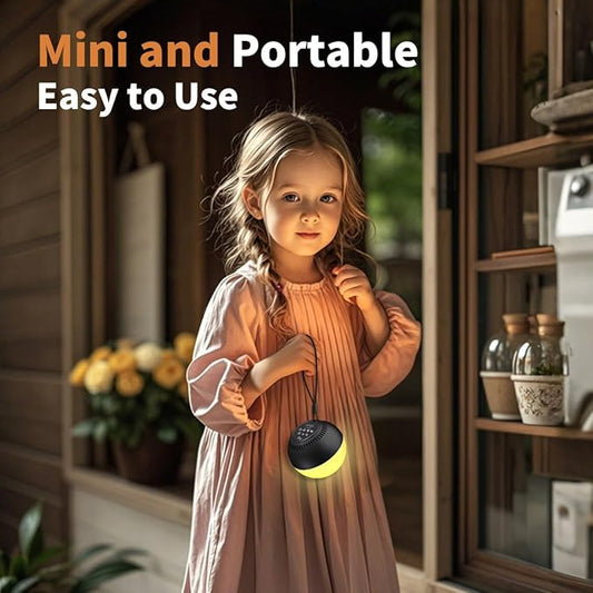 Battery Sound Machine Mini White Noise Machine Baby Shushing Portable Brown Noise Machine 30 Soothing Sounds for Kids Adults Dogs Auto-Off Timer 32 Volume Levels Sleep Machine for Home Office Privacy