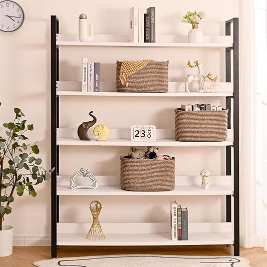 ICERZCZ Storage Baskets for Organizing Shelves, Woven Cotton Rope Bins for Baby Nursery Organization, Book Toy Towel Organizer, 15"x11"x9.5", 3 Packs, Dark Brown
