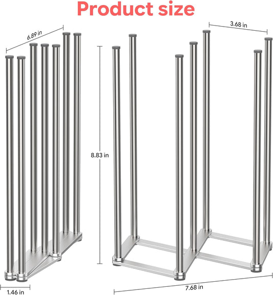 Collapsible Bottle Drying Rack, Baby Bottle Drying Rack, Foldable Cup Draining Holder, Retractable Reusable Silicone Bag Dryer with Non-Slip Bottom