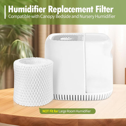 Aiskaer Humidifier Wicking Replacement Filter Compatible with Canopy Bedside and Nursery Humidifiers, Paper Filter, 6-Pack