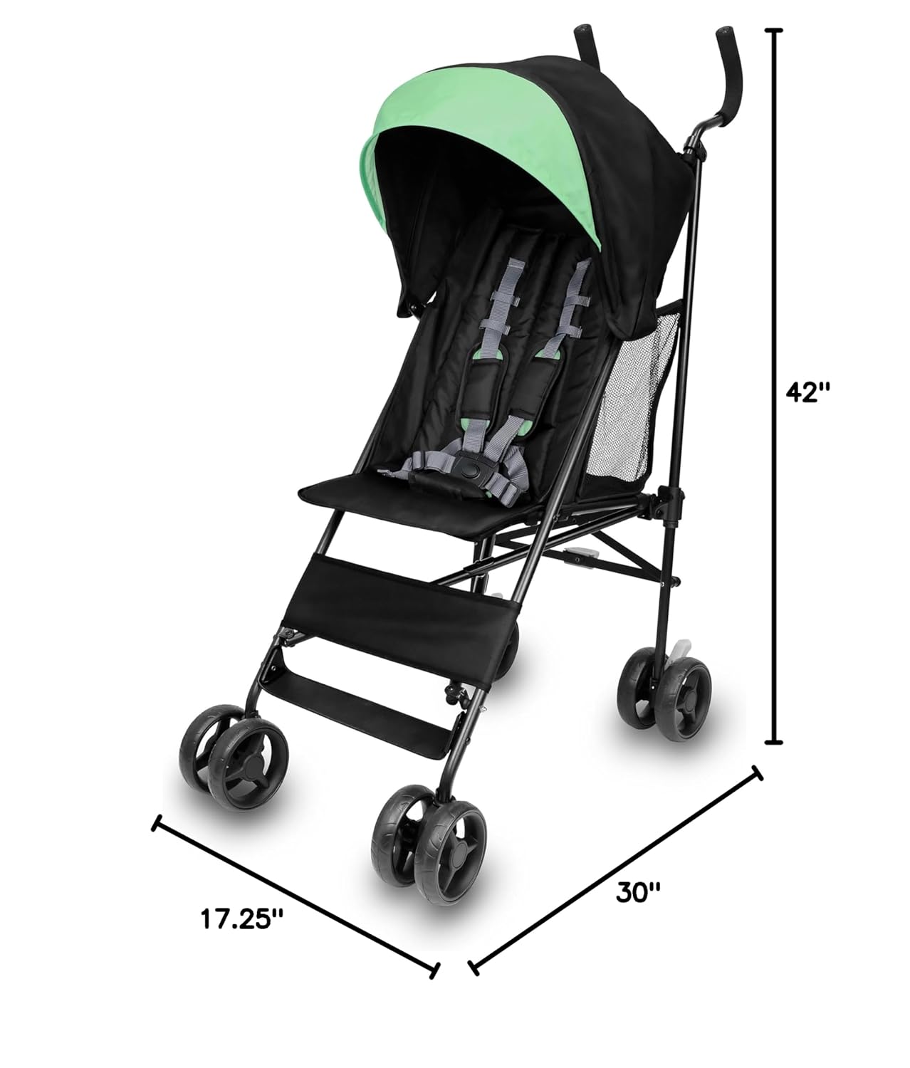 Ingenuity: ity by Ingenuity Smooth Stroll Convenience Stroller, Lightweight, with Aluminum Frame, Large Seat Area, 2 Position Recline, Extra Large Storage Basket – for Travel