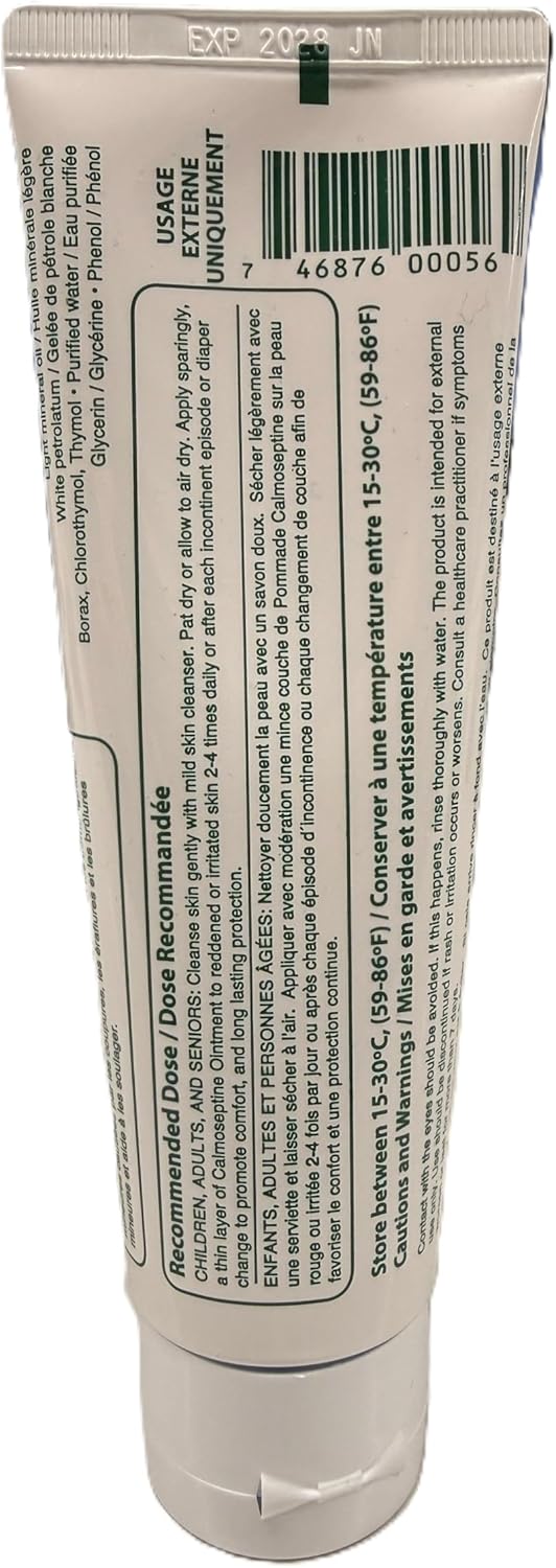 Calmoseptine Ointment by Calmoseptine for Skin irritations, Diaper Rash, Heat Rash, Insect Bites, and as a Moisture Barrier for Conditions Involving Broken Skin or rashes, 1 Count