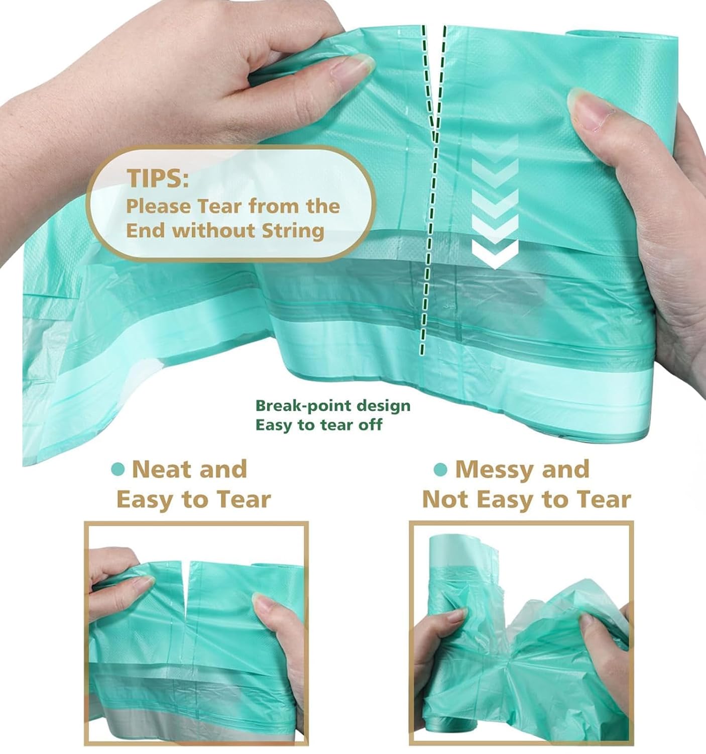 Compostable Travel Potty Bags for Portable Toilet 100Packs, AYOTEE Drawstring Travel Potty Liners for Portable Potty,Potty Chair Liners Disposable for Toddlers, Pet and Outdoors