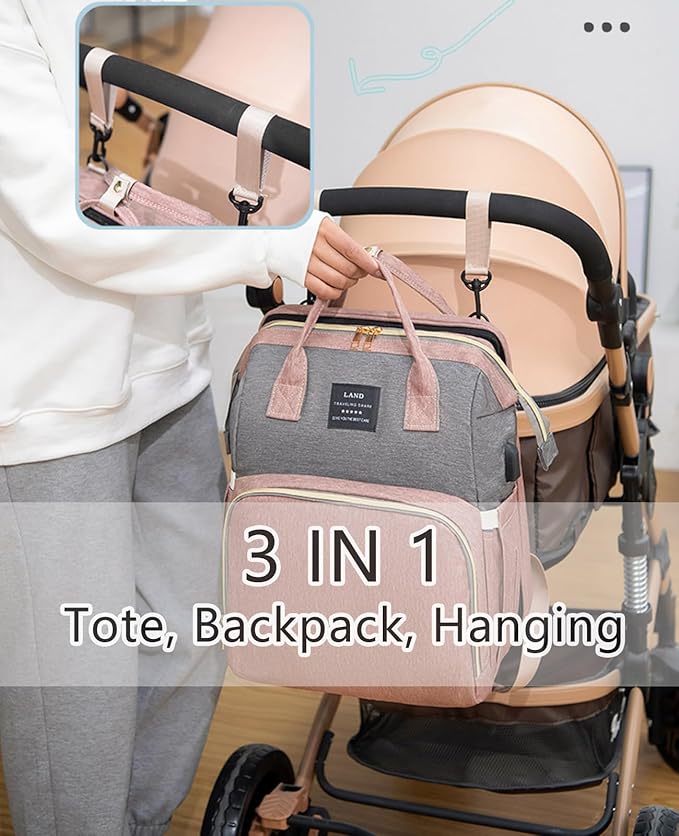 houscly Diaper Bags Backpack for Baby Boy : Large Baby Bag for Boys Girls Mom Toddler Women Men Dad Big Travel Newborn Essential Baby Registry Search Must Haves Grey