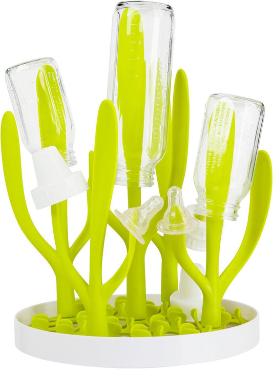 Boon Sprig Countertop Baby Bottle Drying Rack - Nature Inspired Upright Bottle Rack Dryer -Upright Drying Rack for Bottles and Baby Accessories - Baby Bottle-Feeding Supplies