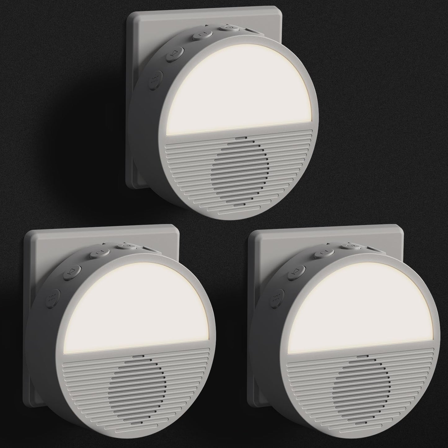 Wall Plug in White Noise Sound Machine for Office Privacy, Sunset Inspiration Baby Sound Machine for Night Feeding, Sleep Machine with Light and 28 Non-Looping Sounds