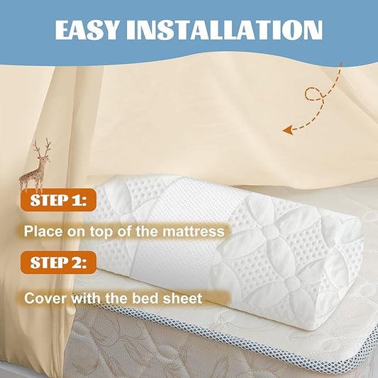 Asatdd Bed Rail for Toddlers, Bed Guard Rail, Soft Memory Foam Toddler Bed Rail for Twin, Full, Queen, King Beds with Washable Cover, 1 Pack