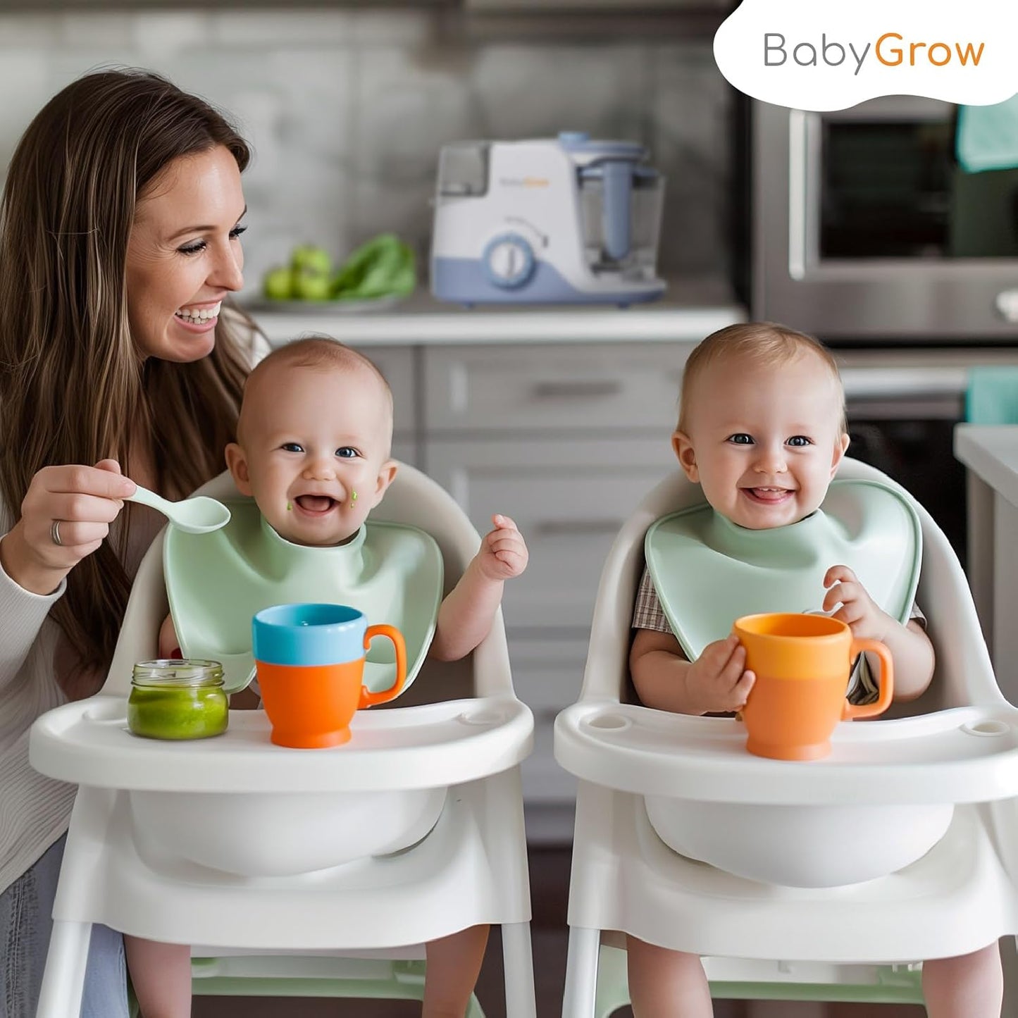 BabyGrow Baby Food Maker Steamer and Blender Baby Food Processor Steamer Puree Blender All-in-one Puree Machine Baby Food Warmer Mills Machine BPA-Free - Purple