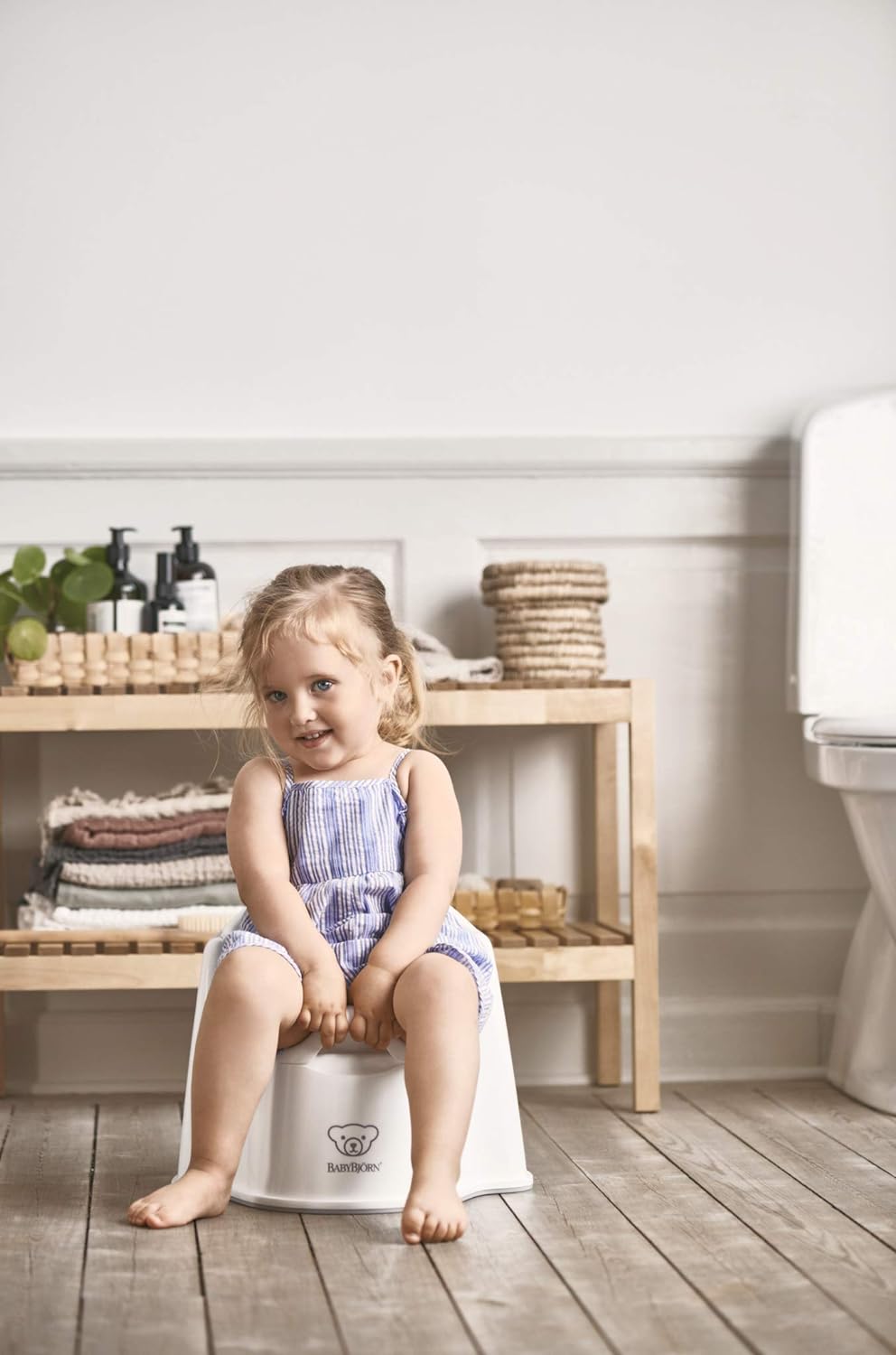 BabyBjörn Potty Chair, Deep green/White