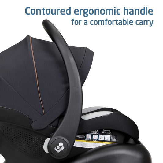 Maxi-Cosi Mico Luxe Infant Car Seat with Base, Rear Facing Car Seat for Babies, Baby Carseat 4-30 lbs, Baby Car Seats, Infant Car Seats, New Hope Tan