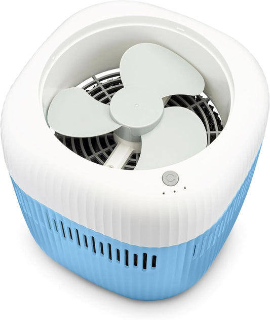 Crane Evaporative Humidifier With Wick Filter, Dishwasher Safe Tank, UV Light, Invisible Mist Evaporative Humidifiers for Bedroom, Nursery, Office, Easy Clean Humidifier 1.9L Tank, Up To 250 SQ FT