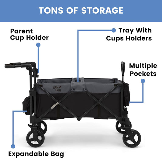 Delta Children - Little Folks City Wagon Cruiser, Black/Grey
