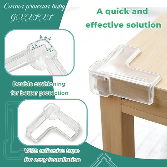 Corner Protectors for Baby(L Shape) 12 Pack Corner Protector for Furniture & Table Edges Furniture & Sharp Corners