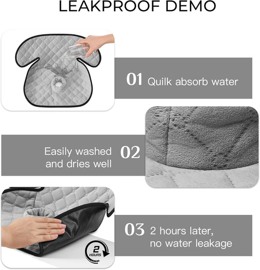 2 Pack Waterproof Piddle Pads Carseat Potty Training Car Seat Protector Waterproof Car Seat Liner Cover to Prevent Pee