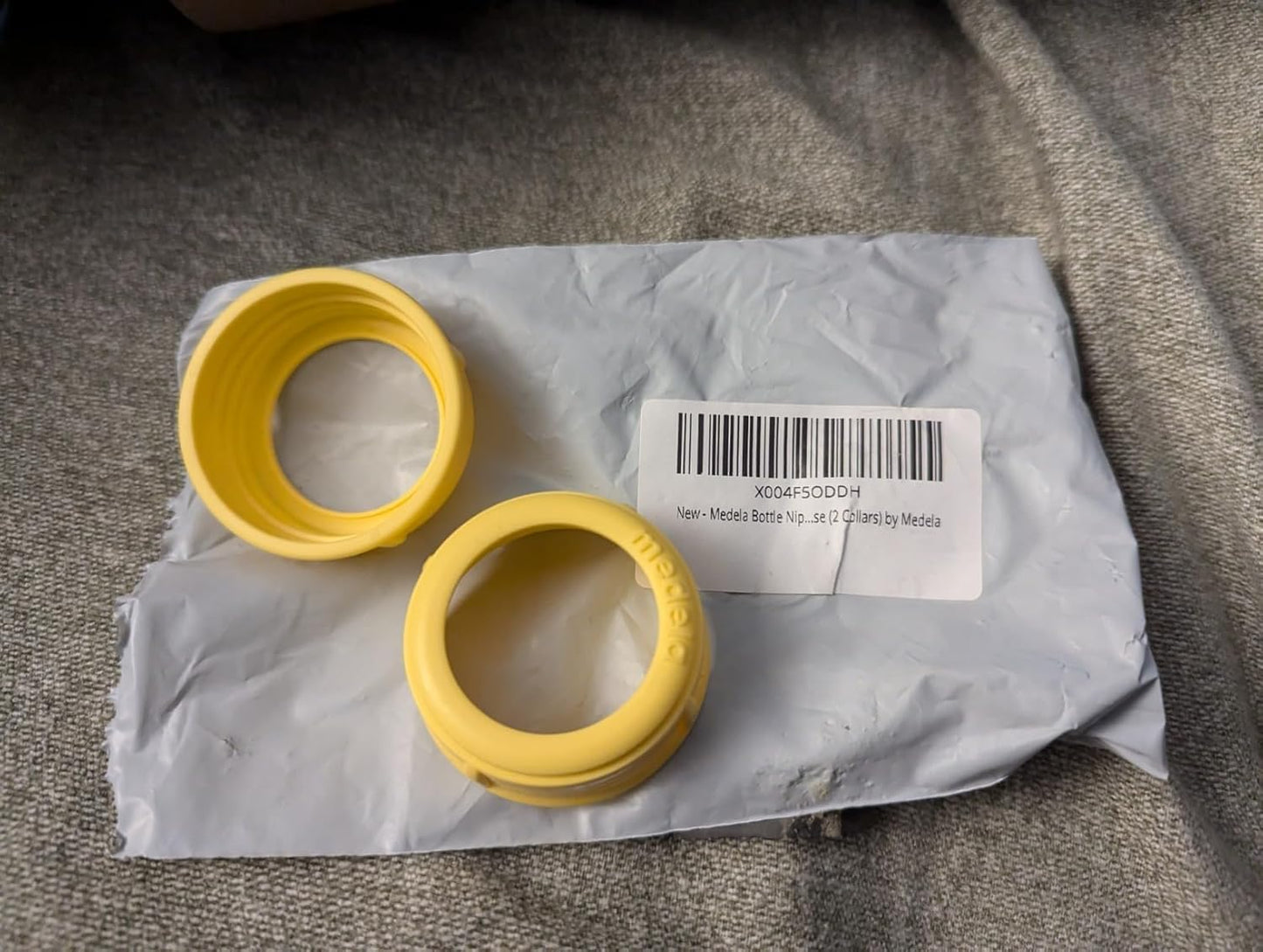 Medela Bottle Nipple Collars Rings New! For Slow or Medium Flow Wide Base (2 Collars)
