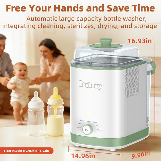 EaseClean Bottle Washer Pro | All-in-One Bottle Washer and Sterilizer and Dryer | Baby Bottle Washer for Bottles, Pump Parts & Baby Essentials | Replaces Hand Washing