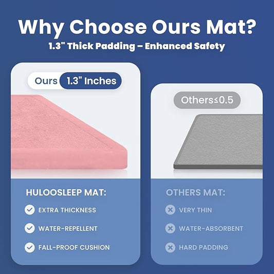 Extra Large 79"x118" Baby Activity Play Mat for Floor, 1.3" Thick Elasti Foam for Tummy Time & Crawling, Non-Slip Nursery Rug for Infants, Toddlers & Kids, Tatami Style Mat for Yoga, Living Room, Classroom & Playroom(Pink)