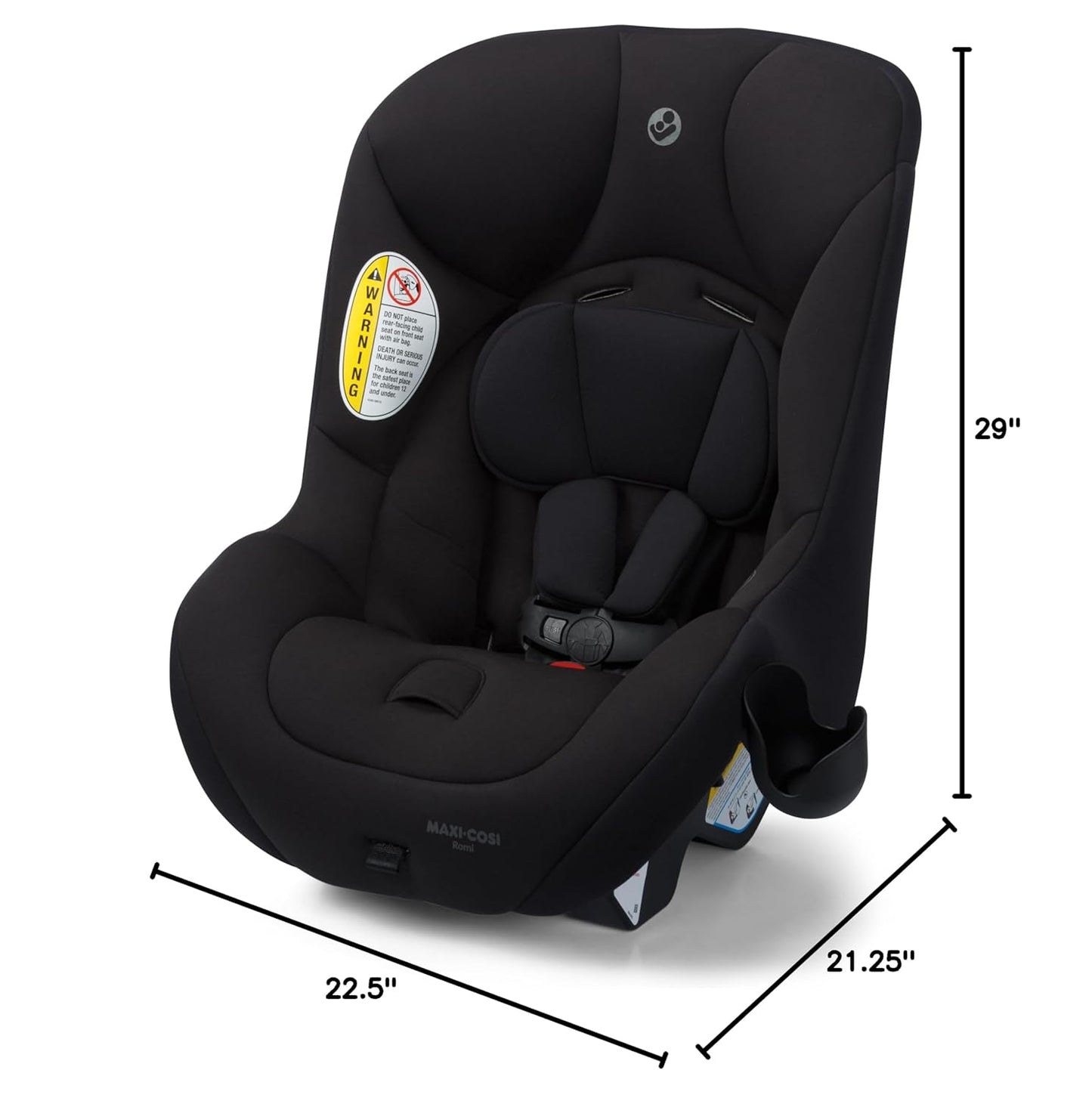 Maxi-Cosi Romi 2-in-1 Convertible Car Seat, Infant Baby Seat, Rear & Forward Facing, 5-40 lbs, 30-50 lbs, Lightweight, Latch Installation, Machine-Washable, Travel-Ready, Sea Shadow