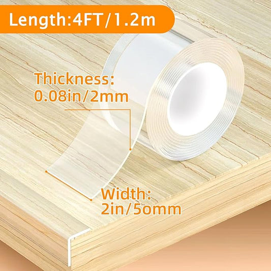 Corner Protectors Baby Proofing,Clear Edge Protector Strip,Furniture Corner Guards,Cabinets,Tables and Window Sill Sharp Corner Safety Bumpers,2 in x 4 ft