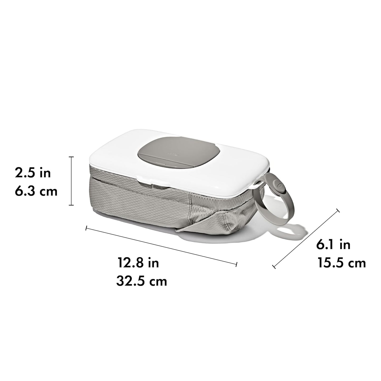 OXO Tot On-The-Go Wipes Dispenser with Diaper Pouch, Gray