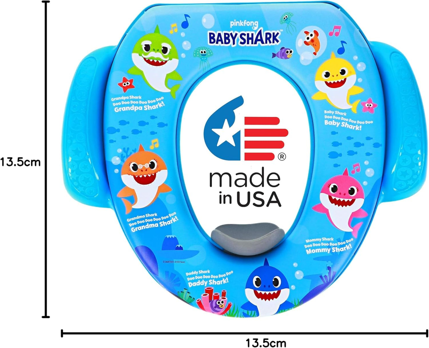 Nickelodeon Baby Shark "Sharktastic" Soft Potty Training Seat - Soft Cushion, Baby Potty Training, Safe, Easy to Clean