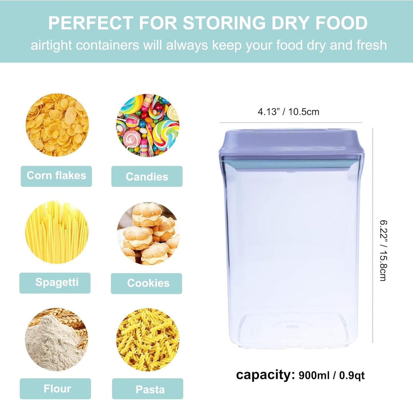 Formula Dispenser Container with Scoop 1500ML / 1.5QT Milk Powder BPA-Free Airtight 650g Formula Storage Container with Lids, BPA-Free Airtight Food Storage Container