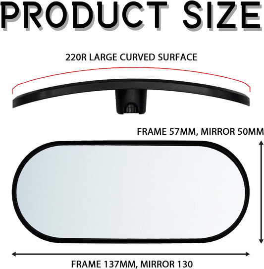 Baby Car Mirror for Rear Facing Infant, 360°Adjustable Wide Angle Convex Rear View Mirror, Car Seat Mirror for Observing Newborn Toddler, Clip-on & Stick-on Automotive Interior Mirror(1PCS)