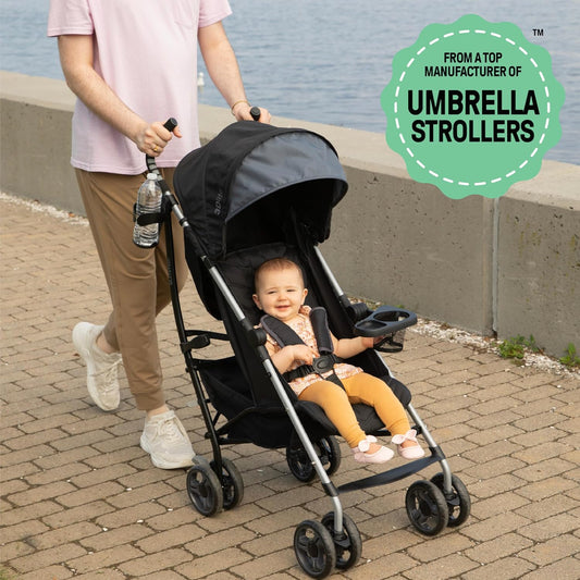 Ingenuity 3Dlite Convenience Stroller, Gray – Lightweight Stroller with Aluminum Frame, Large Seat Area, 4 Position Recline, Extra Large Storage Basket – Infant Stroller for Travel and More