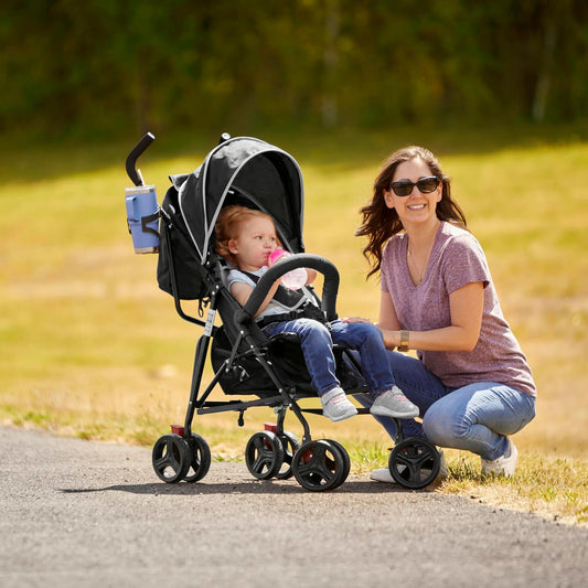 Dream On Me Vista Moonwalk Stroller, Disney Approved Lightweight Stroller for Toddlers and Infants, One-Hand Fold, Reclining Seat, Canopy with Sun Visor, Everyday & Travel Ready