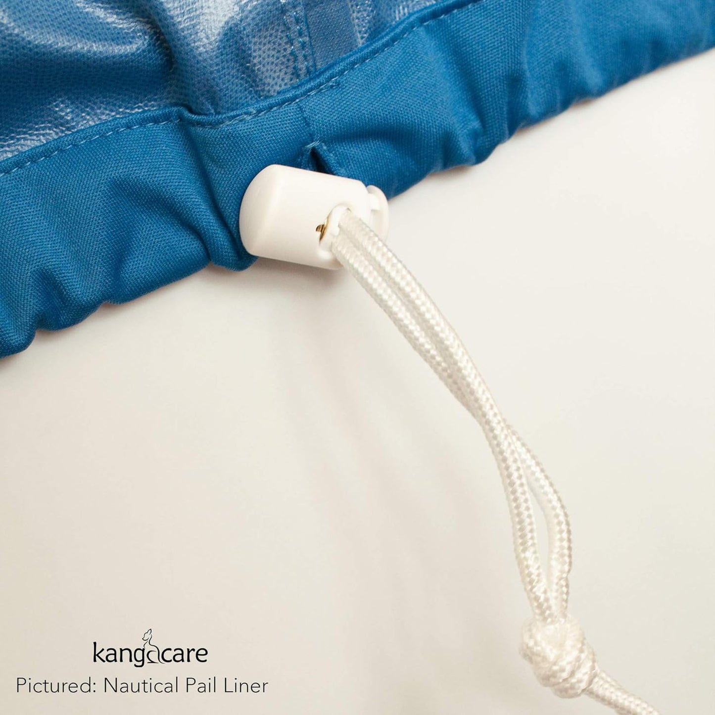 Kanga Care Seam Sealed Drawstring Reusable Diaper Pail Liner Large Barrel Shape 26" height x 51" top x 33" base | Pebble