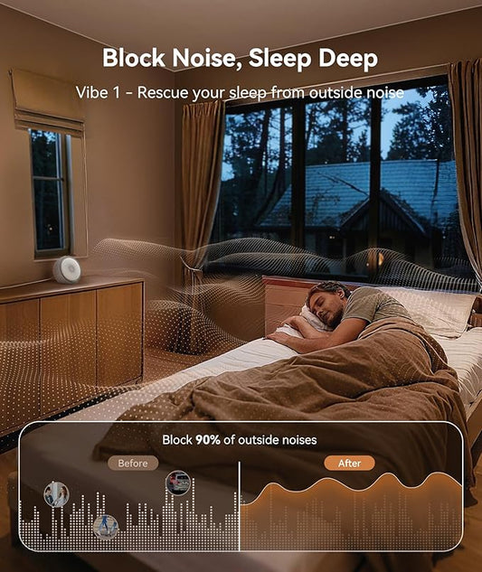 Dreamegg White Noise Machine for Adults - 10W Powerful Sound Machine with 29 Soothing Sounds, Noise Masking for Snoring, Traffic & Office Privacy, Ideal for Home, Travel & Deep Sleep