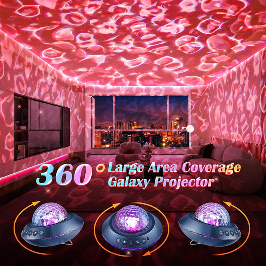 Aurora Light Projector for Bedroom,White Noise Sound Machine for Sleeping Adults+18 Colors+Bluetooth Music+Remote Control Northern Lights Projector Ambient Lighting,Cool Things for Teen Girl Gift