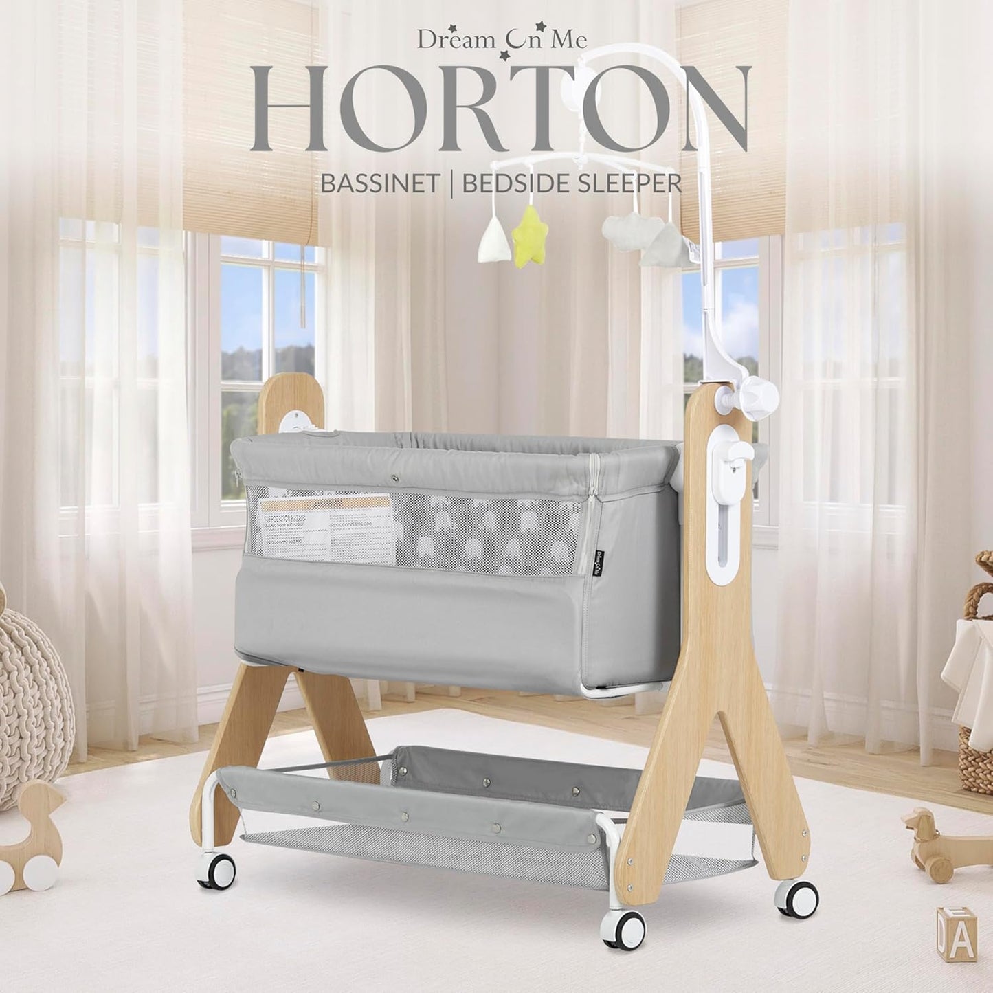 Dream on Me Horton Bassinet and Bedside Sleeper