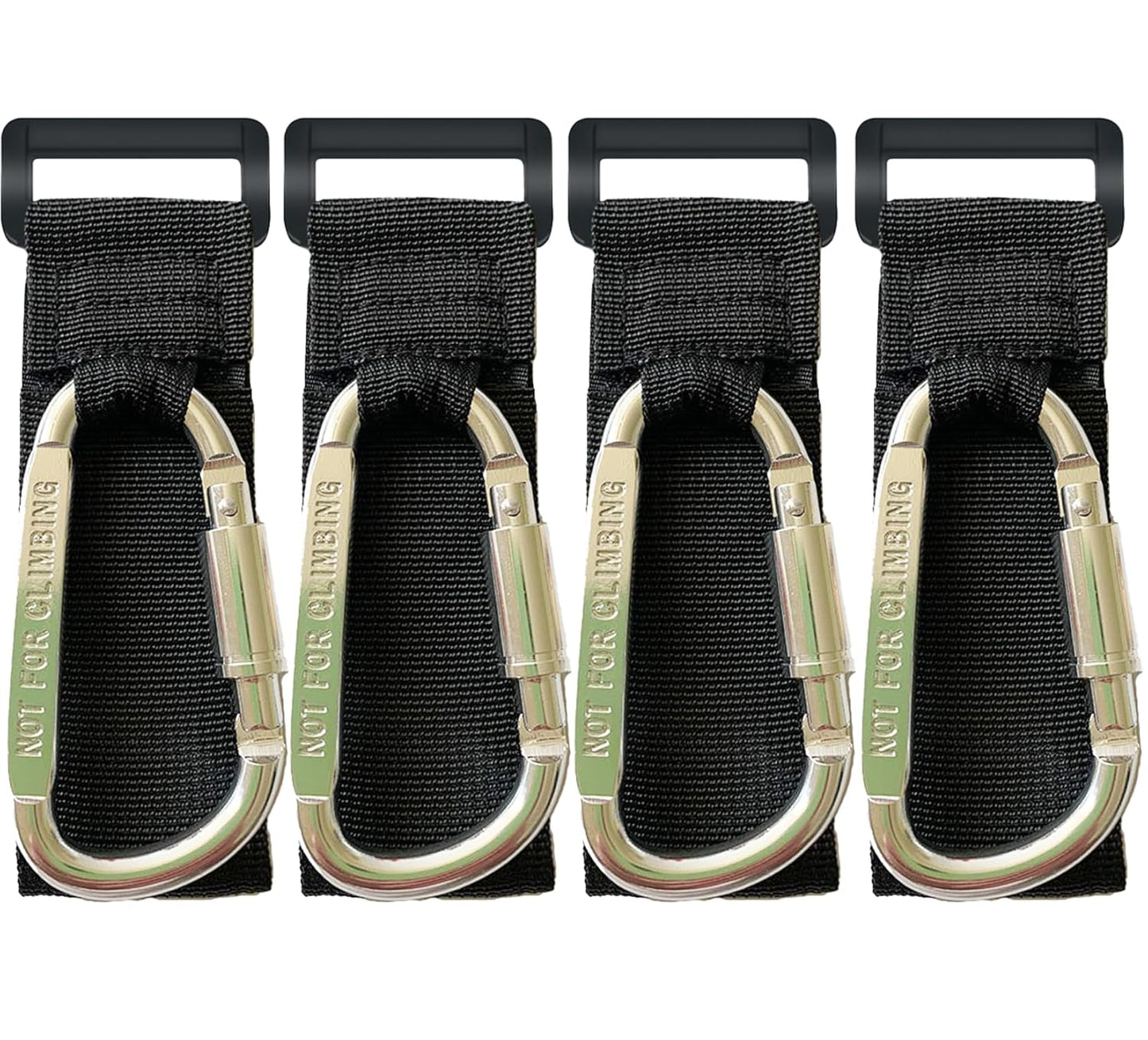 Baby Stroller Hook, Carry 30 lbs per Stroller Carabiner Clip, Adjustable Baby Stroller & Car Seat Hook for Hanging Diaper Bag, Wheelchair,Golf cart, Shopping and Pet Cart(2 Pcs Green Gold)