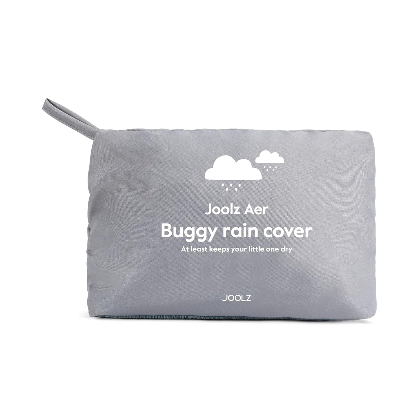 Joolz AER+/2 Buggy Rain Cover - Windproof & Waterproof Winter Stroller Accessory - Clear Baby Travel Weather Shield for Sun, Dust, and Snow Protection - Compact and Easy Storage - Grey