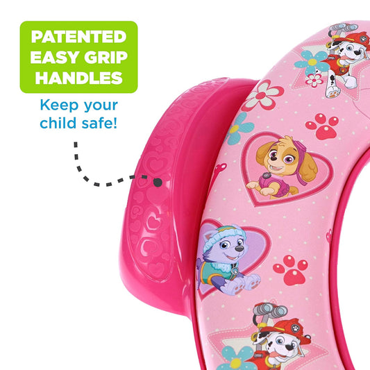 Nickelodeon Paw Patrol "Skye and Everest" Soft Potty Seat for Toilet Training Kids, Pink, Standard
