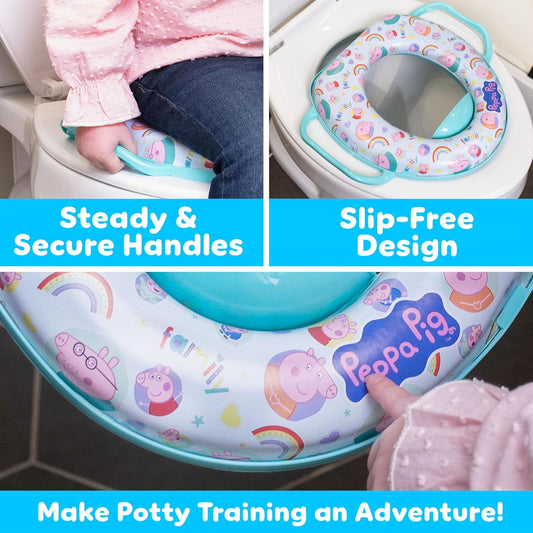 Peppa Pig Soft Potty Training Toilet Seat, Baby Potty Training, Safe, Easy to Clean
