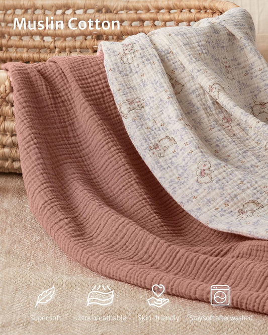 Blissful Diary Muslin Bassinet Sheets for Baby Girls Boys, Boho Soft Cotton Fitted for Oval Hourglass Rectangle Mattress, 2 Pack(Sunshine&Brown)